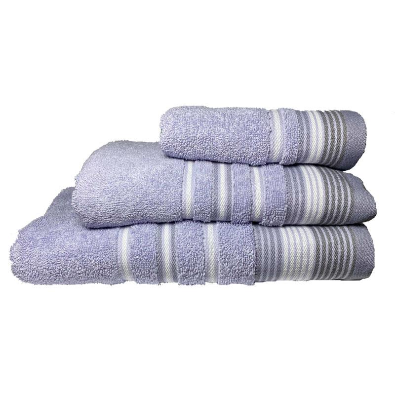 Σετ πετσέτες 3τμχ Βαμβακερές Bella Purple 24home (Ύφασμα: Βαμβάκι 100%, Χρώμα: Μωβ) - 24home.gr - 24-bella-purple