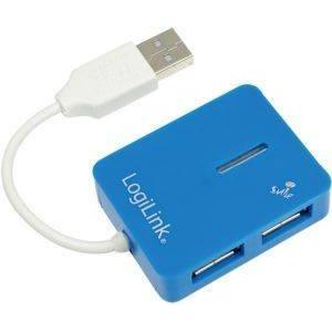 LOGILINK UA0136 SMILE USB 2.0 4-PORT HUB BLUE