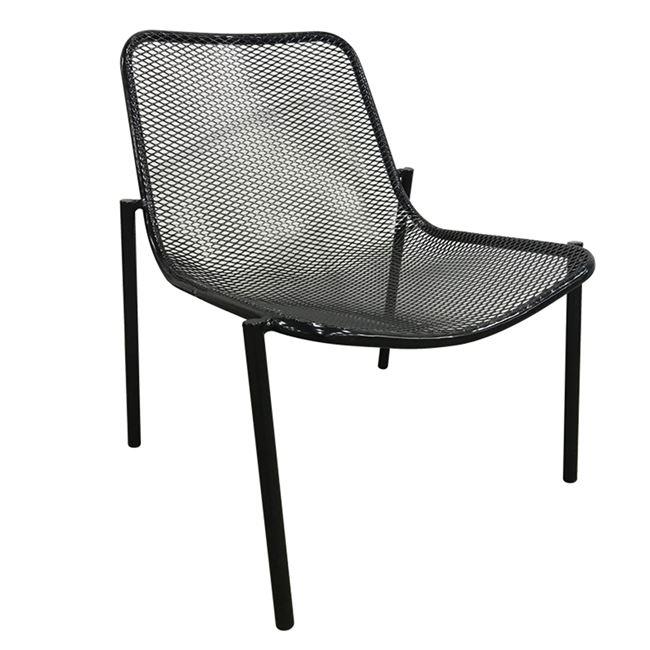 Καρέκλα "SMITH" μεταλλική σε μαύρο χρώμα 55x65x70