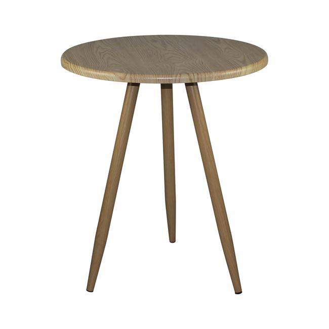Τραπέζι "NATURALE" ξύλινο σε χρώμα φυσικό Φ60
