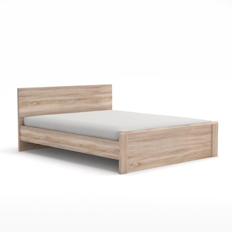 Κρεβάτι "NORTON 120" ημιδιπλό χρώματος σονόμα-δρυς 125x205x85