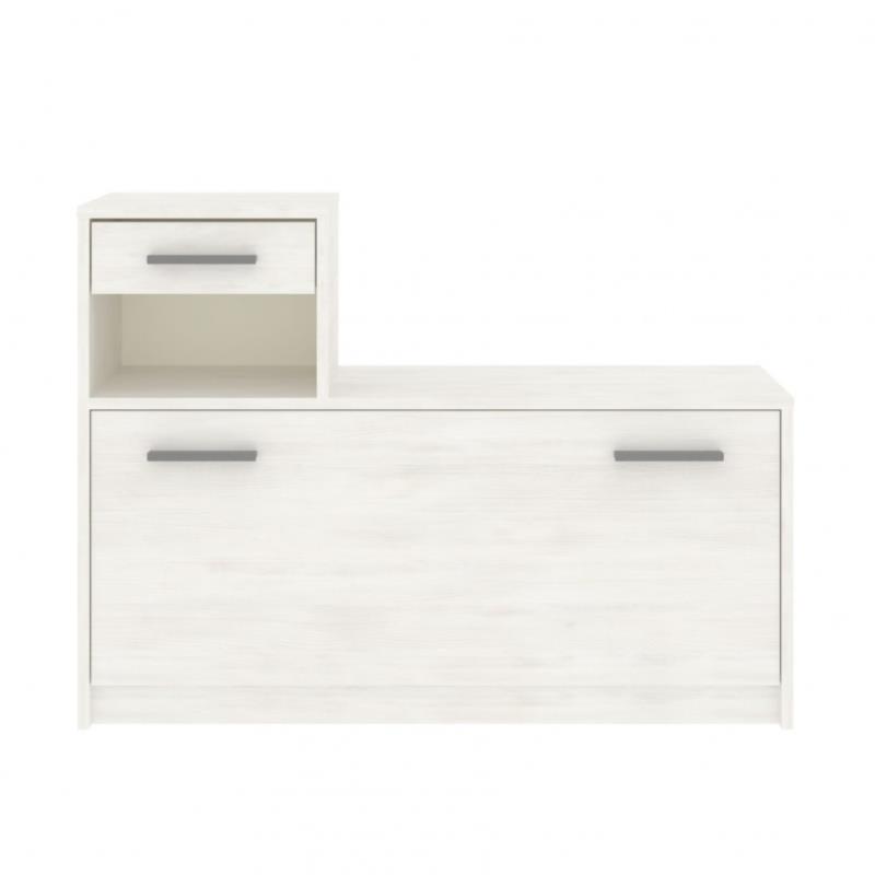 Παπουτσοθήκη-ντουλάπι "LUNA" σε χρώμα λευκό 100x28x73