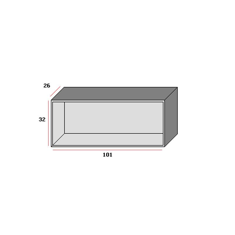 Κουτί "SMART" οριζόντιο σε διάφορα χρώματα 101x26x32