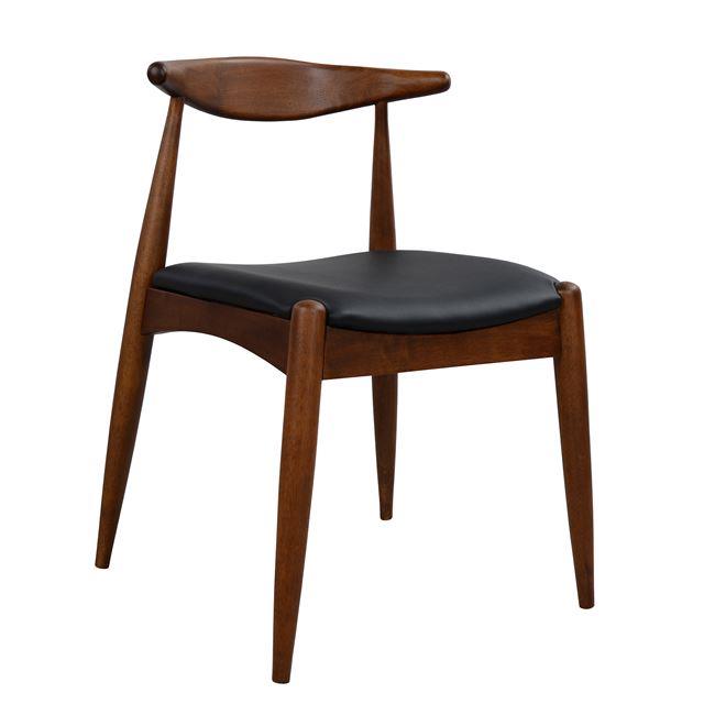 Καρέκλα "NICE DAY" ξύλινη σε χρώμα καρυδί 46,5x49x74.5