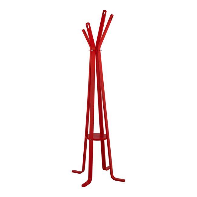 Καλόγερος "FUNKY" από ξύλο σε χρώμα κόκκινο 45x45x180
