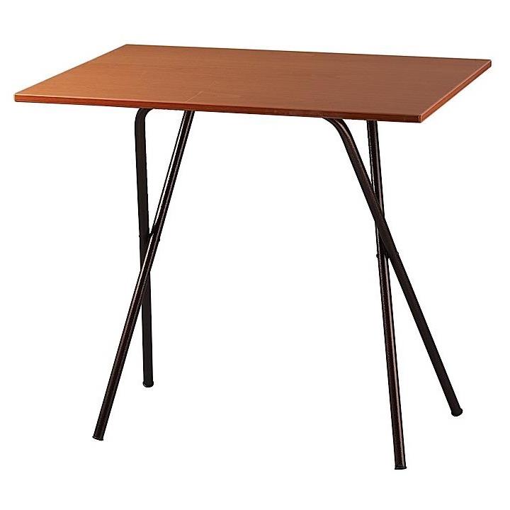 Τραπέζι μεταλλικό σε χρώμα μαύρο/καφέ 40x60