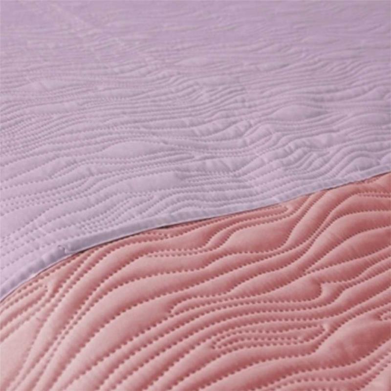 Κουβερλί "TIDE" υπέρδιπλο σε χρώμα λιλά/ροζ πούδρας 220x240