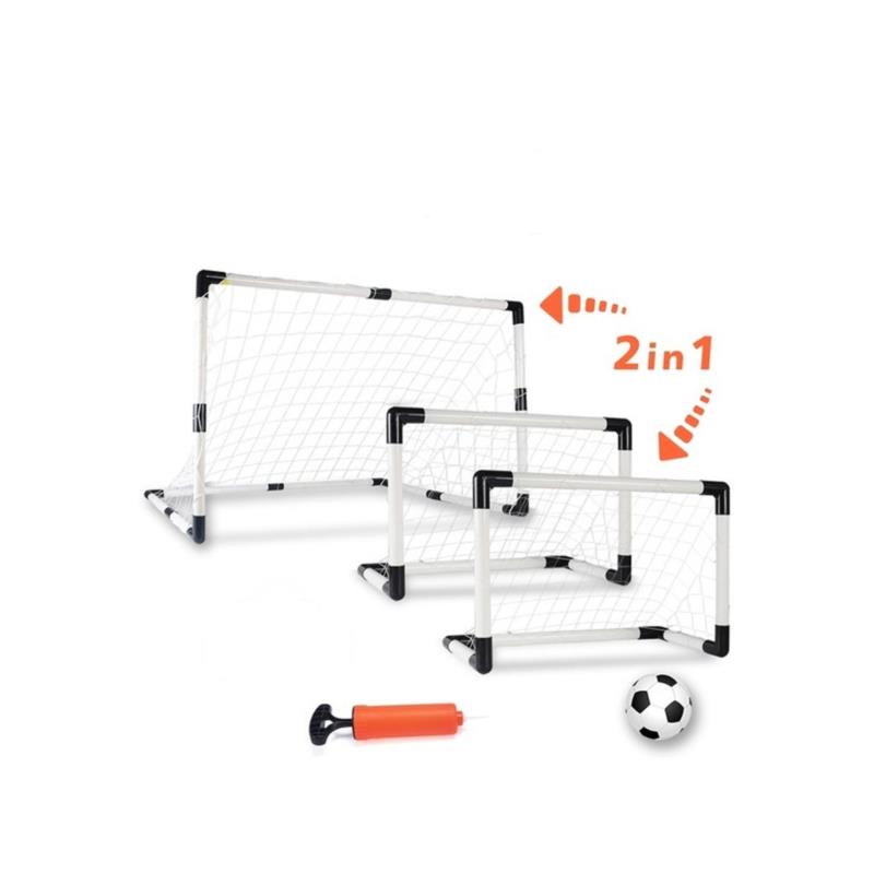 Σετ Τέρμα Ποδοσφαίρου 39 τεμαχίων 2 σε 1 με μπάλα και τρόμπα, 109x54x68 cm - Aria Trade