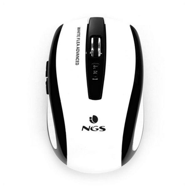Ασύρματο ποντίκι NGS White Flea Advanced 800/1600 dpi Λευκό Μαύρο