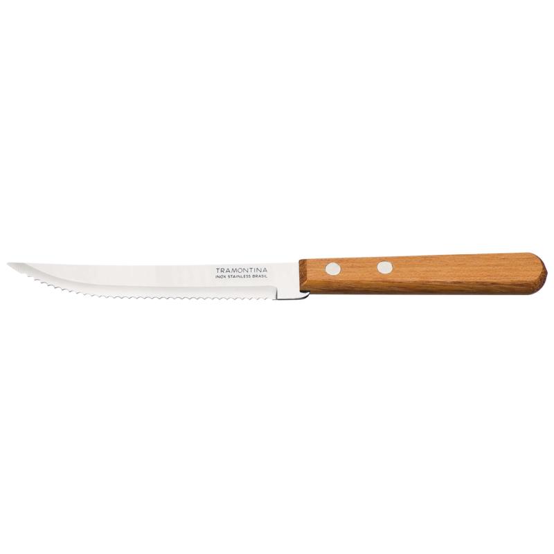 Σετ 2 μαχαίρια κρέατος dynamic πριονωτά ανοξείδωτα με ξύλινη λαβή Tramontina TR22300205