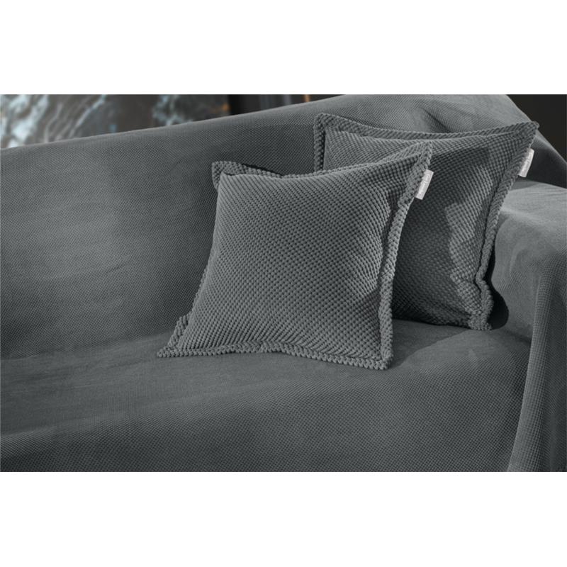 Διακοσμητική Μαξιλάροθήκη Microfiber Rubicon Anthracite 45x45εκ. Guy Laroche (Ύφασμα: Microfiber, Χρώμα: Ανθρακί) - Guy Laroche - 5206480460043
