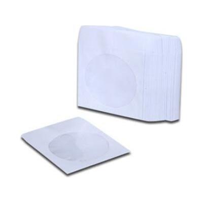 Χάρτινα Φακελάκια CD/DVD με παράθυρο 100 τεμάχια - Λευκό