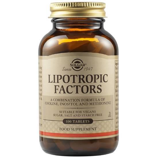 SOLGAR Lipotropic Factors 100 Ταμπλέτες
