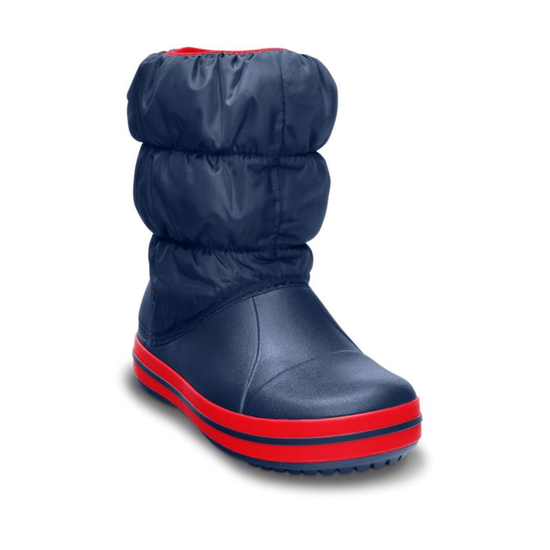 Crocs Μποτα Αγορι Winter Puff Boot Kids 14613-485 - ΜΠΛΕ