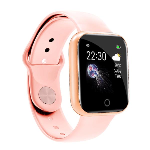 Smartwatch Bakeey I5 Blood Oxygen Pressure Heart Rate Monitor - Pink