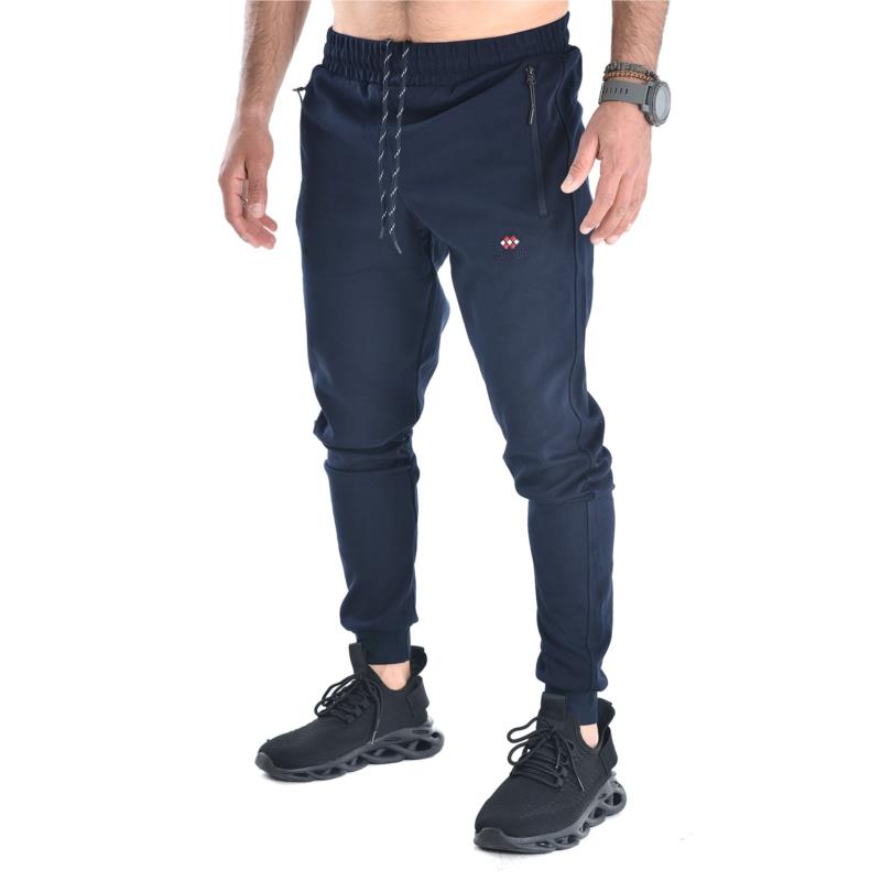 Ανδρικό παντελόνι jogger σε μπλε χρώμα