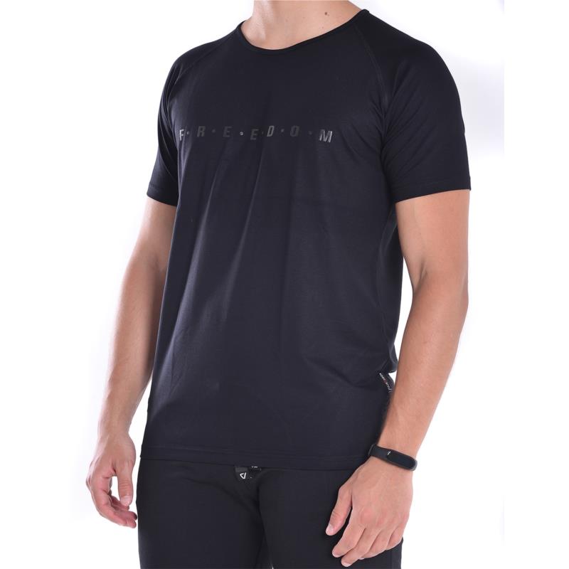 Ανδρικό t-shirt σε μαύρο χρώμα