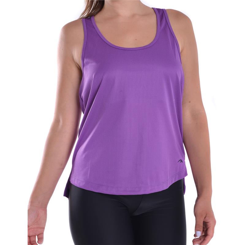 Γυναικείο αθλητικό μπλουζάκι σε μωβ χρώμα με φάσα