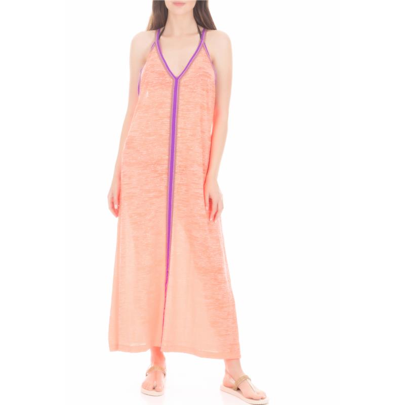 PITUSA - Γυναικείο beachwear φόρεμα PITUSA SUN κοραλί