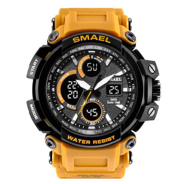 SMAEL 1708 Sports Watch Military Dual Display - Orange