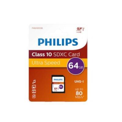 Κάρτα μνήμης SDHC 64GB Class 10 Philips- FM64SD55B/10