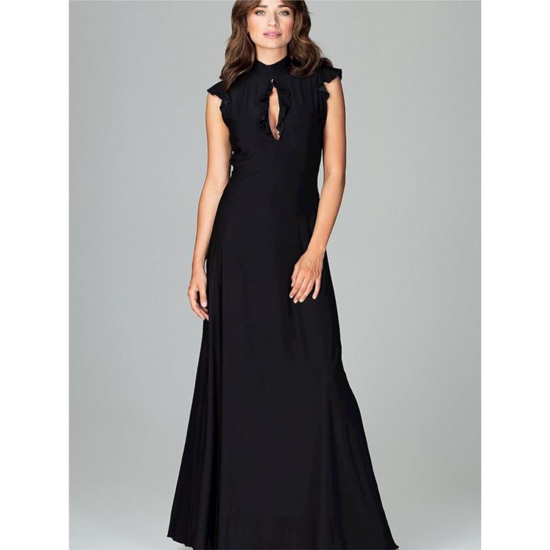 Cocktail Φόρεμα 120753 Lenitif-Μαύρο
