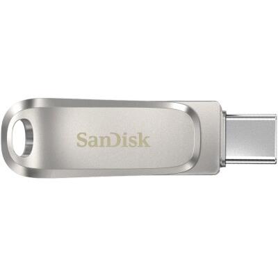 USB stick SanDisk Ultra Dual Drive Luxe 128GB USB Type-C Ασημί