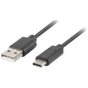 LANBERG CABLE USB 2.0 TYPE-C(M) - A(M) QC 3.0 0.5M BLACK