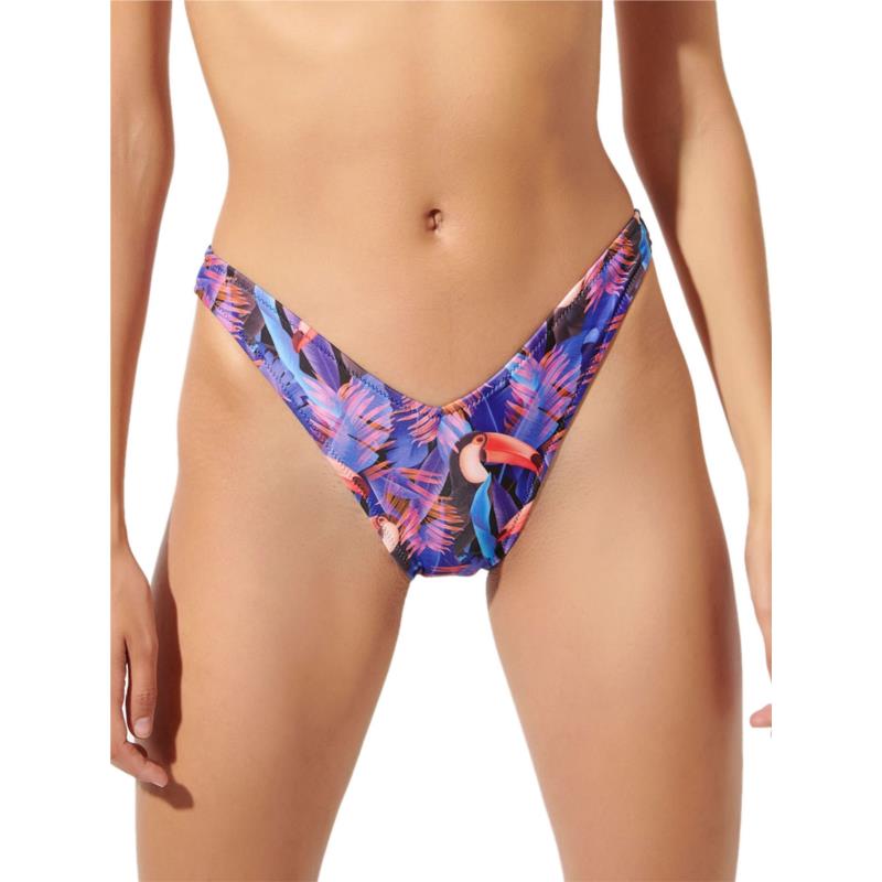 Μαγιό BLU4U Tukan Brazilian Bikini Ψηλό - Τροπικό Σχέδιο