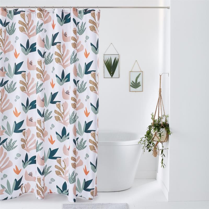 Κουρτίνα μπάνιου με εμπριμέ μοτίβο 200x180 cm