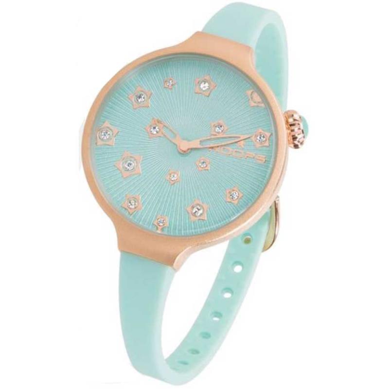 HOOPS Icon Stars - 2562LS04 Rose Gold case, with Blue Rubber Strap