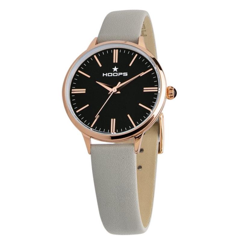 HOOPS Classic - 2609LRG01 Rose Gold case with Grey Leather Strap