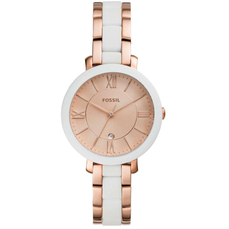 FOSSIL Jacqueline - ES4588 Rose Gold case with Stainless Steel Bracelet