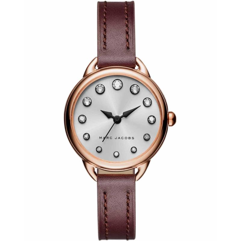 MARC JACOBS Betty - MJ1481, Rose Gold case with Bordeuax Leather Strap