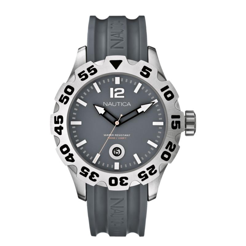 Nautica BFD 100 Analogue Grey Watch A14616G