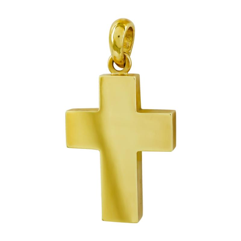 Σταυρός Βάπτισης 18Κ Κίτρινος Χρυσός Ανδρικός ST1316