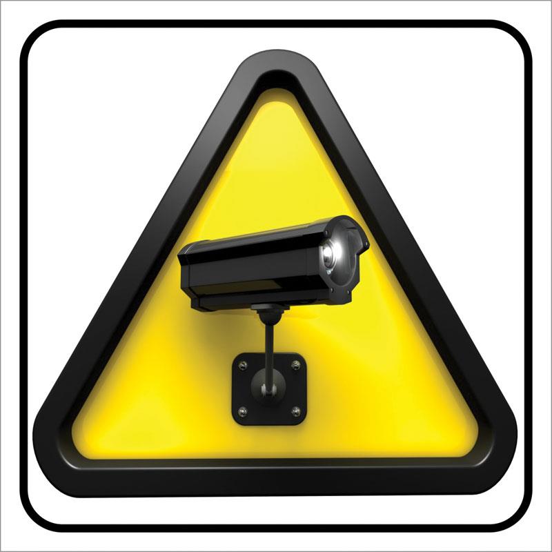 Πινακίδα Κάμερα Παρακολούθησης PVC 95x95mm