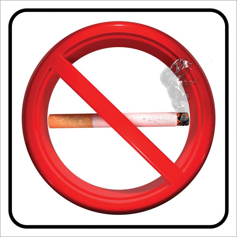 Πινακίδα Απαγορεύεται Το Κάπνισμα PVC 95x95mm