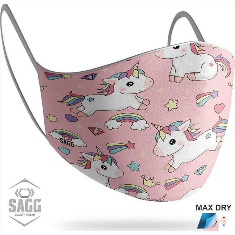 Sagg Kids Μάσκα Προστασίας Unicorns 1τμχ
