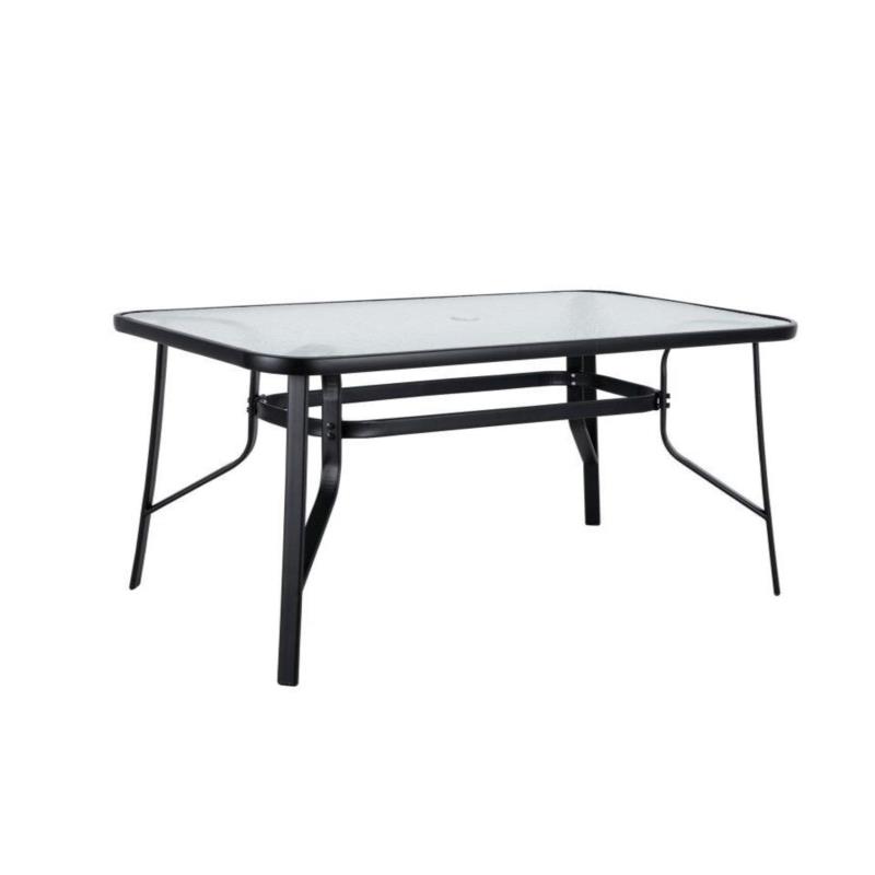 Τραπέζι Μεταλλικό Sun Μαύρο 120x70x70cm