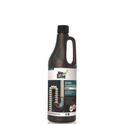 Αποφρακτικό-Καθαριστικό Σωληνώσεων NEW LINE STOPS CLOGGING BLACK 1lt