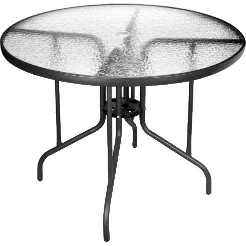 Τραπέζι Στρογγυλο Αλουμινίου O70x70cm