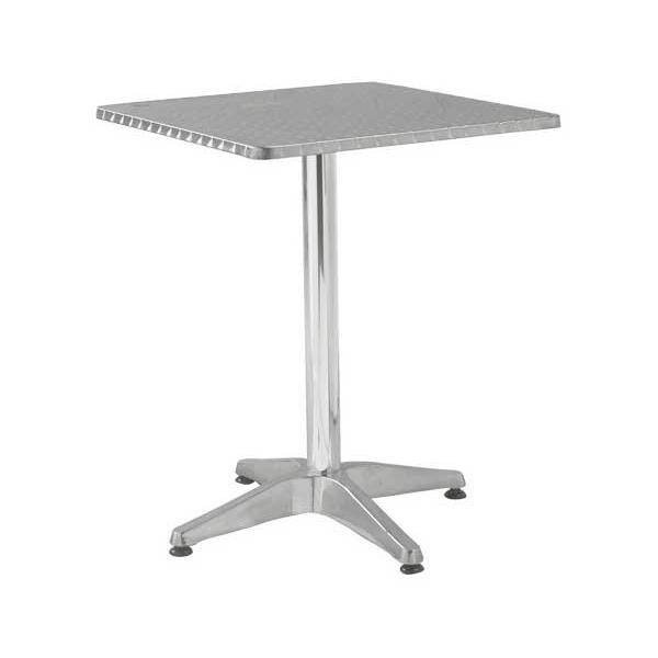 Τραπέζι PALMA Αλουμίνιο Silver 60x60 H.70cm