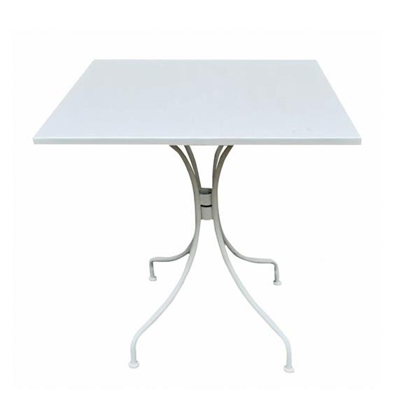 Τραπέζι PARK Μέταλλο Άσπρο 70x70x71cm