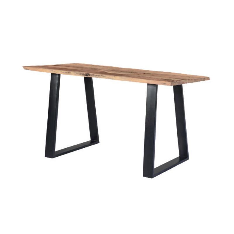 Τραπέζι LIZARD SLIM 140x80x75cm Ακακία Φυσικό/Μεταλλική Μαύρο