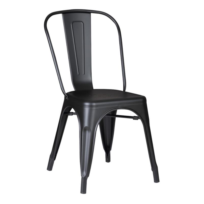 Καρέκλα RELIX Ματ Υψηλή Μαύρη Μέταλλο