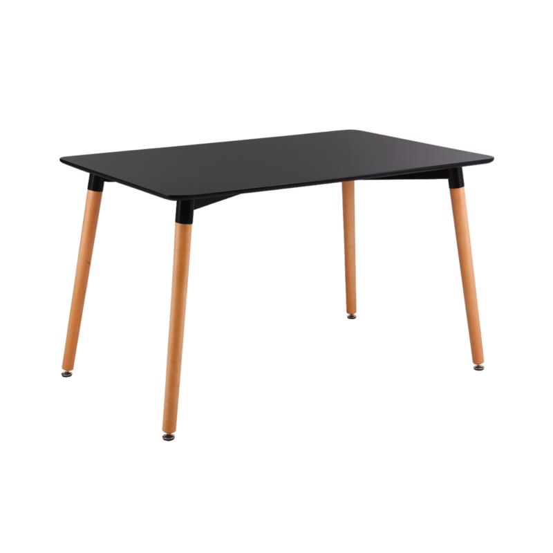 Τραπέζι ART Ξύλο Φυσικό/Μαύρο 120x80x73cm