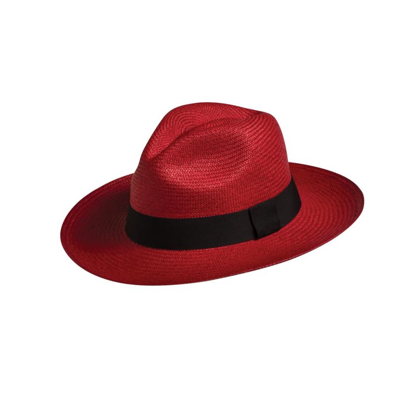 Eloy Panama Hat | Κarfil Hats® Κόκκινο