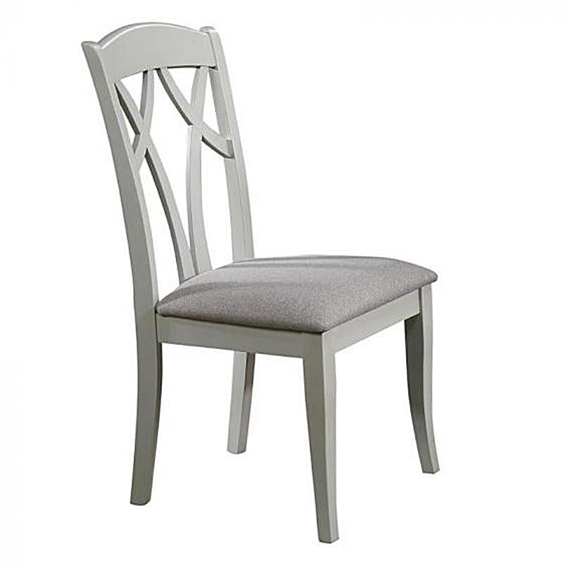 Καρέκλα Ξύλινη Λευκή/Natural 49.5x58x99cm
