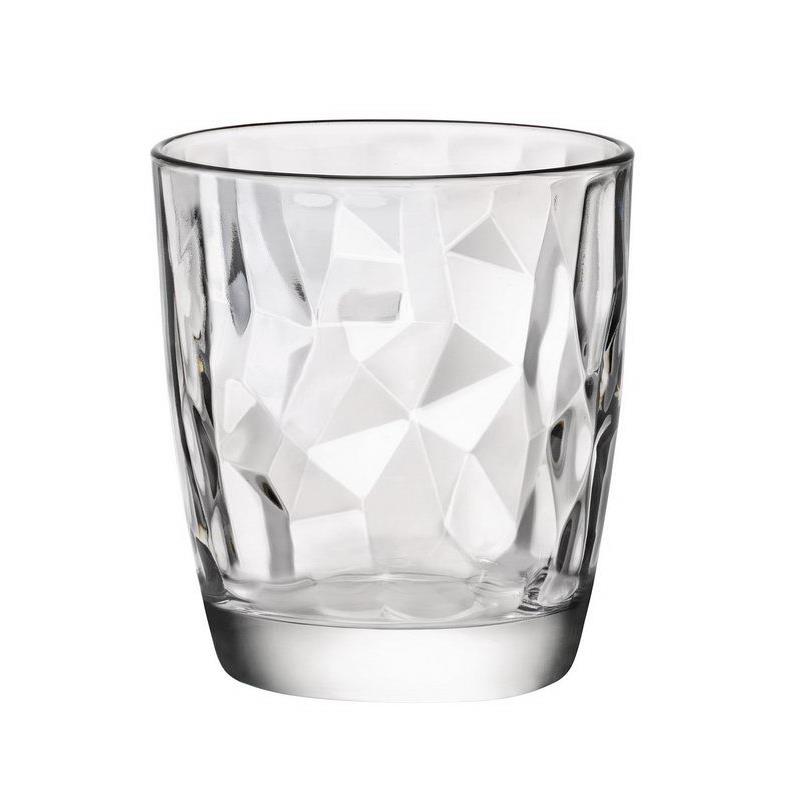 Ποτήρι Κρασιού Γυάλινο Diamond Διάφανο Bormioli Rocco 300ml BR00125403 (Σετ 6 Τεμάχια) (Υλικό: Γυαλί, Χρώμα: Διάφανο , Μέγεθος: Σωλήνας) - Bormioli Rocco - BR00125403
